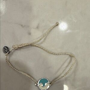 Turquoise and Silver Bracelet pura  Vida